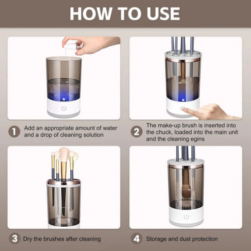 Premium Electric Makeup Brush Cleaner & Dryer