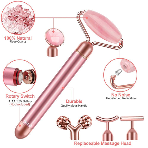 5-in-1 24K Gold Facial Massage & Beauty Roller Set