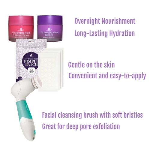 Complete Radiance Skincare Set – Lip Care, Acne & Cleansing Kit