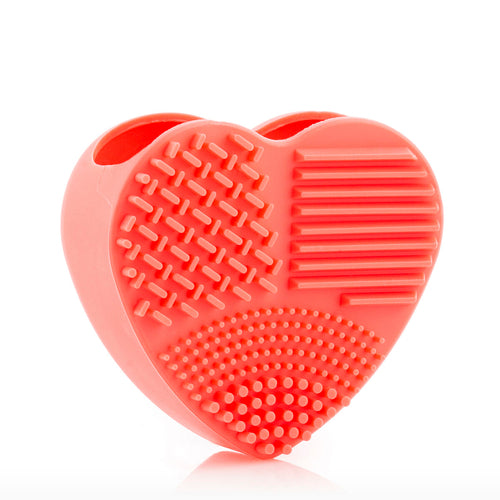 Heart Makeup Brush Cleaning Pad