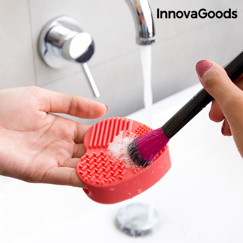 Heart Makeup Brush Cleaning Pad