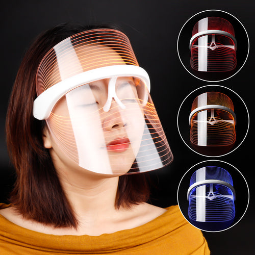 Color LED Photon Light Therapy Facial Shield